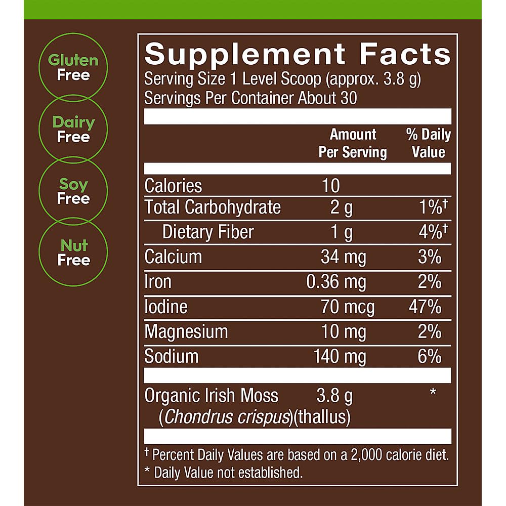 plnt Organic Sea Moss Powder, 4.02 oz