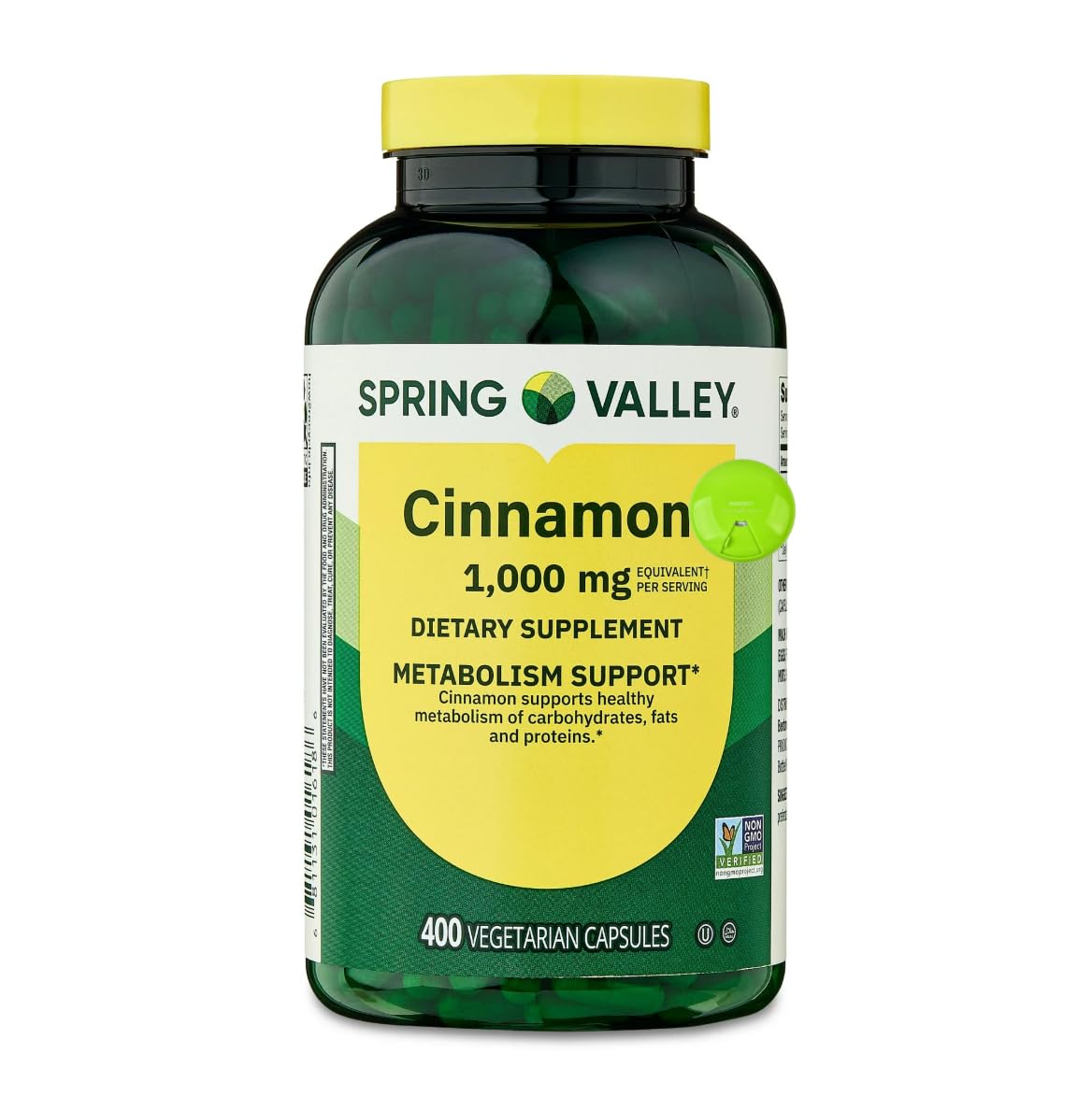 SUREFECT Cinnamon 1000mg Vegetarian Capsules, 400 Count