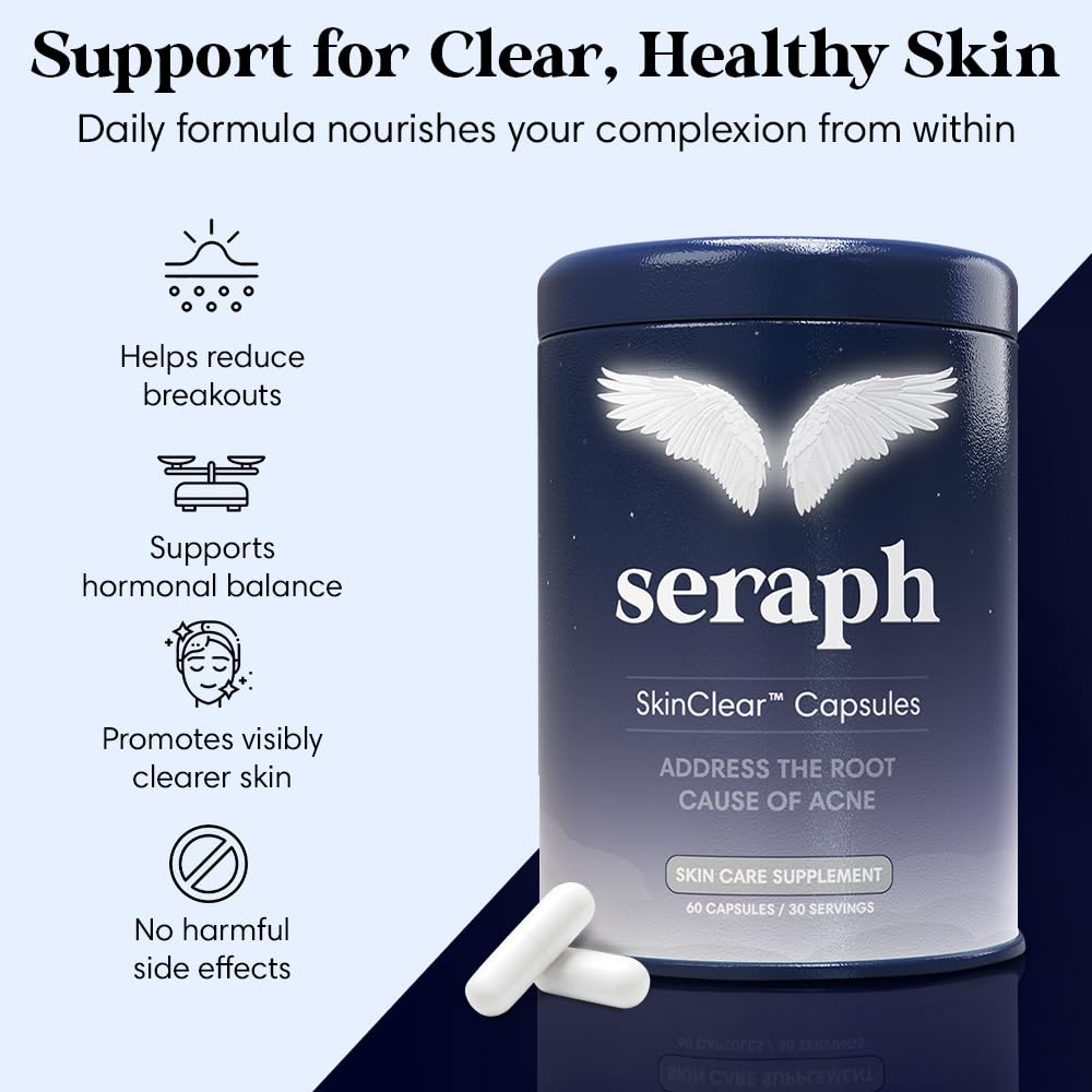 Seraph Acne Supplement Capsule, 60 Count