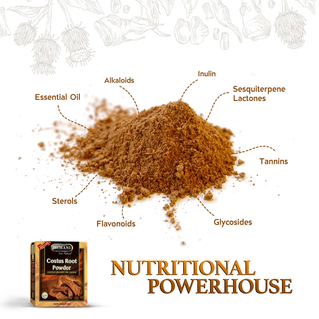 Hemani Live Natural Costus Root Powder 7.1 oz