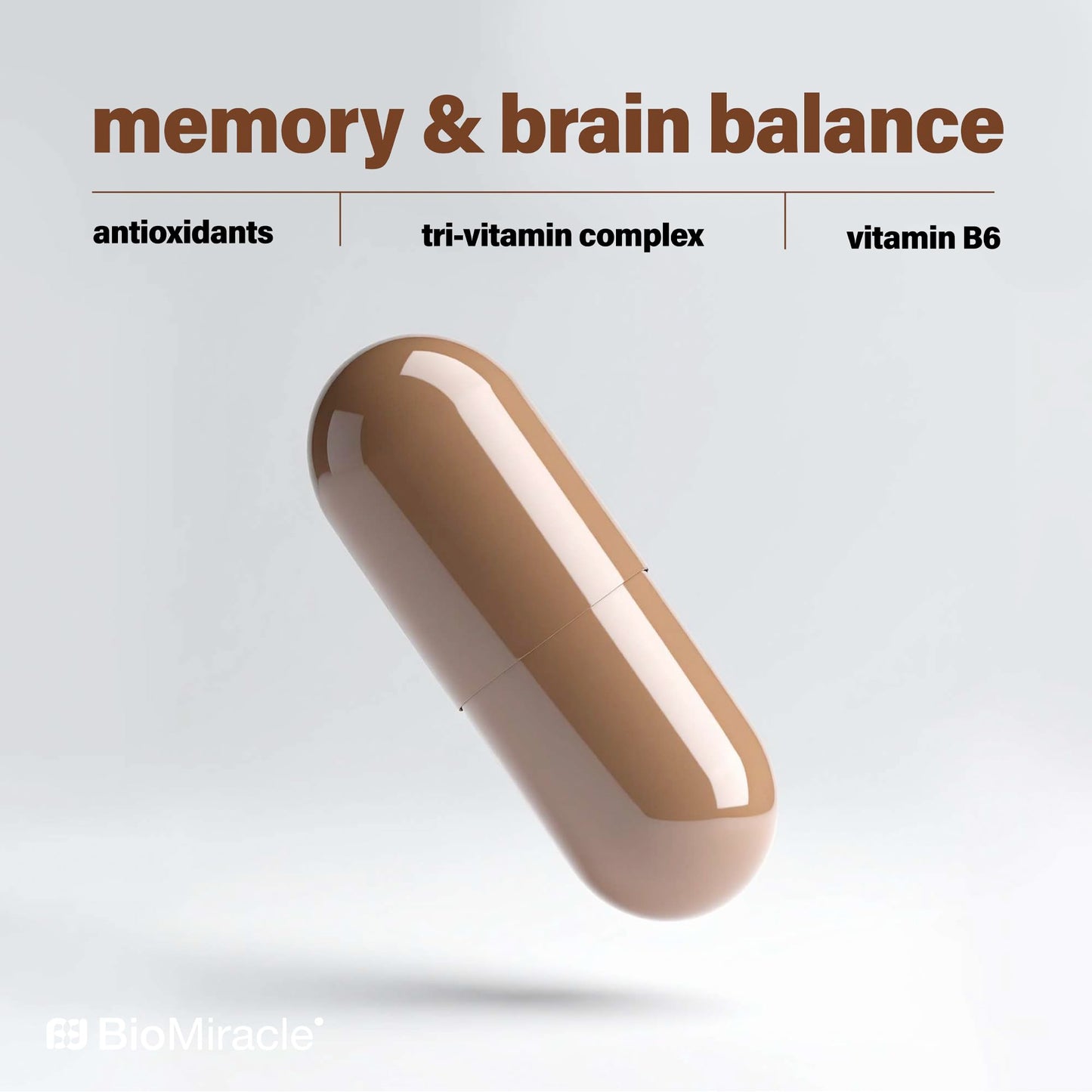 BioMiracle Menopause Balance - Advanced Hormone Support with KSM-66 Ashwagandha, Maca & Wild Yam - Supports Memory, Balance & Brain Health - Potent Antioxidants - 1 Capsule