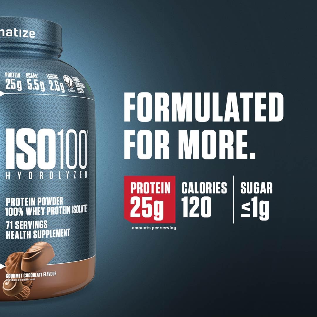Dymatize ISO 100 Whey Protein Powder, 5.06 Pound