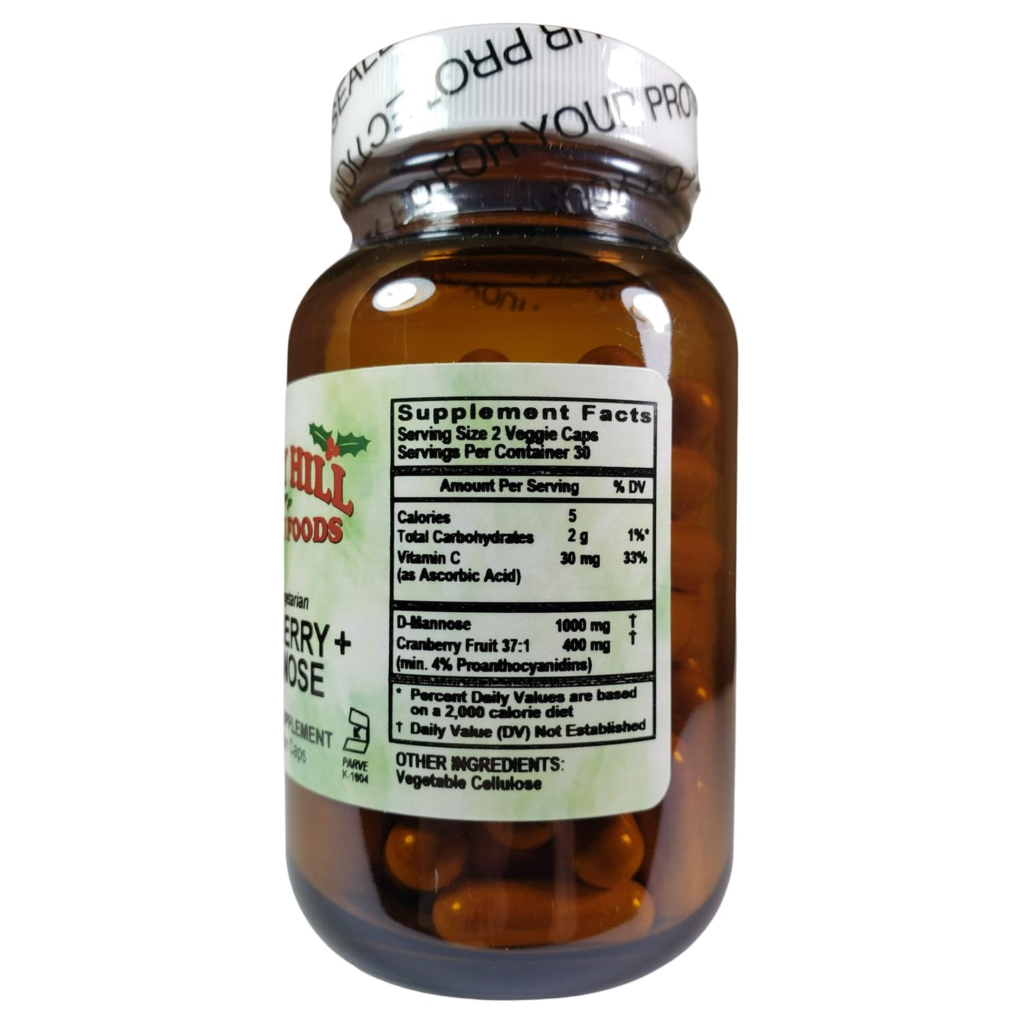 Holly Hill Health Foods Cranberry + D-Mannose Capsules 60