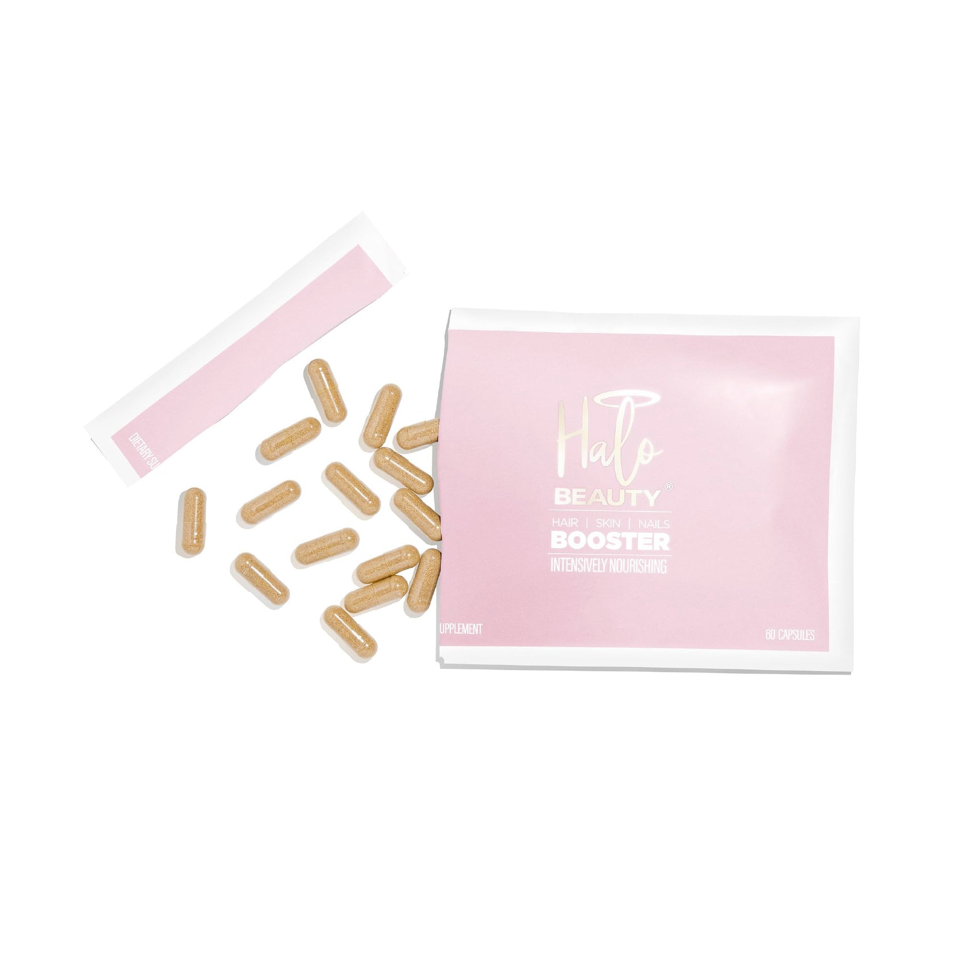 Halo Beauty Hair Skin & Nails Supplement Capsules, 60 Count