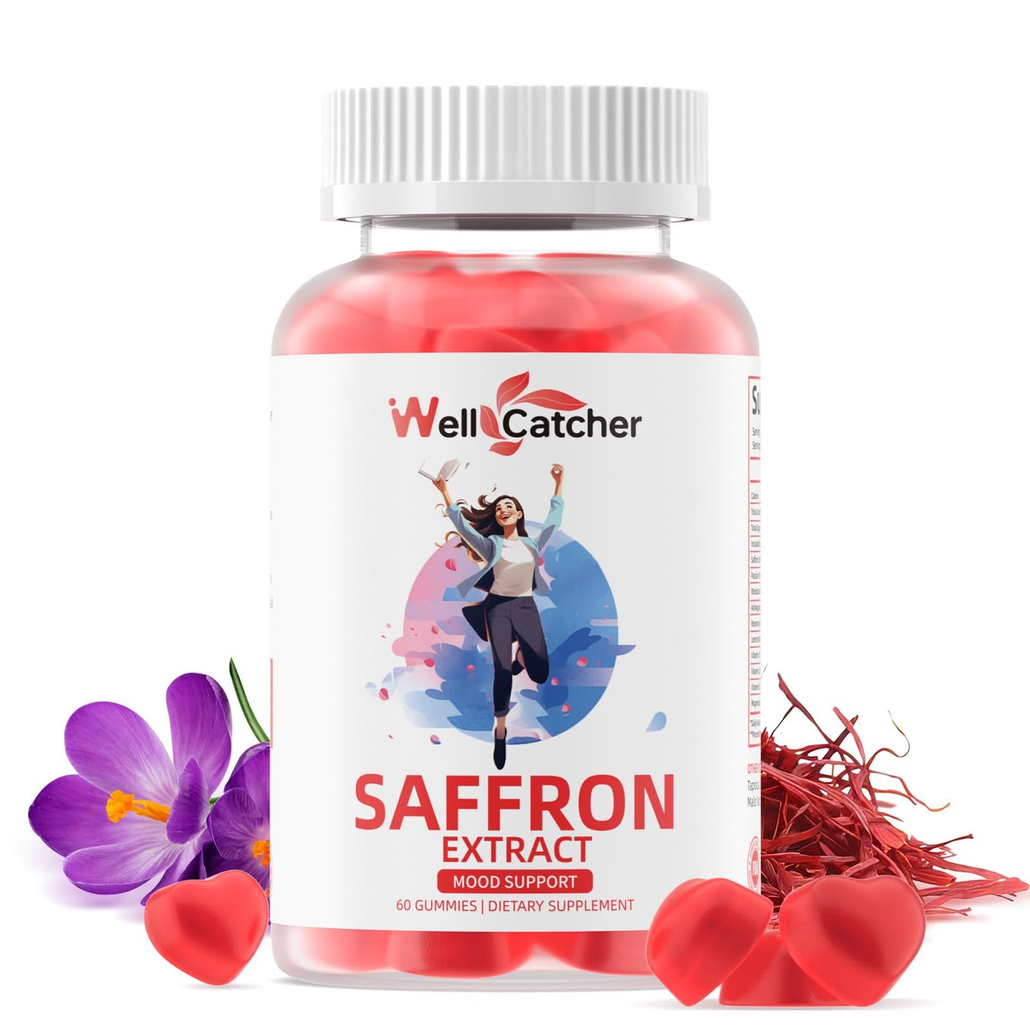 Wellcatcher Saffron Gummies 60 Count