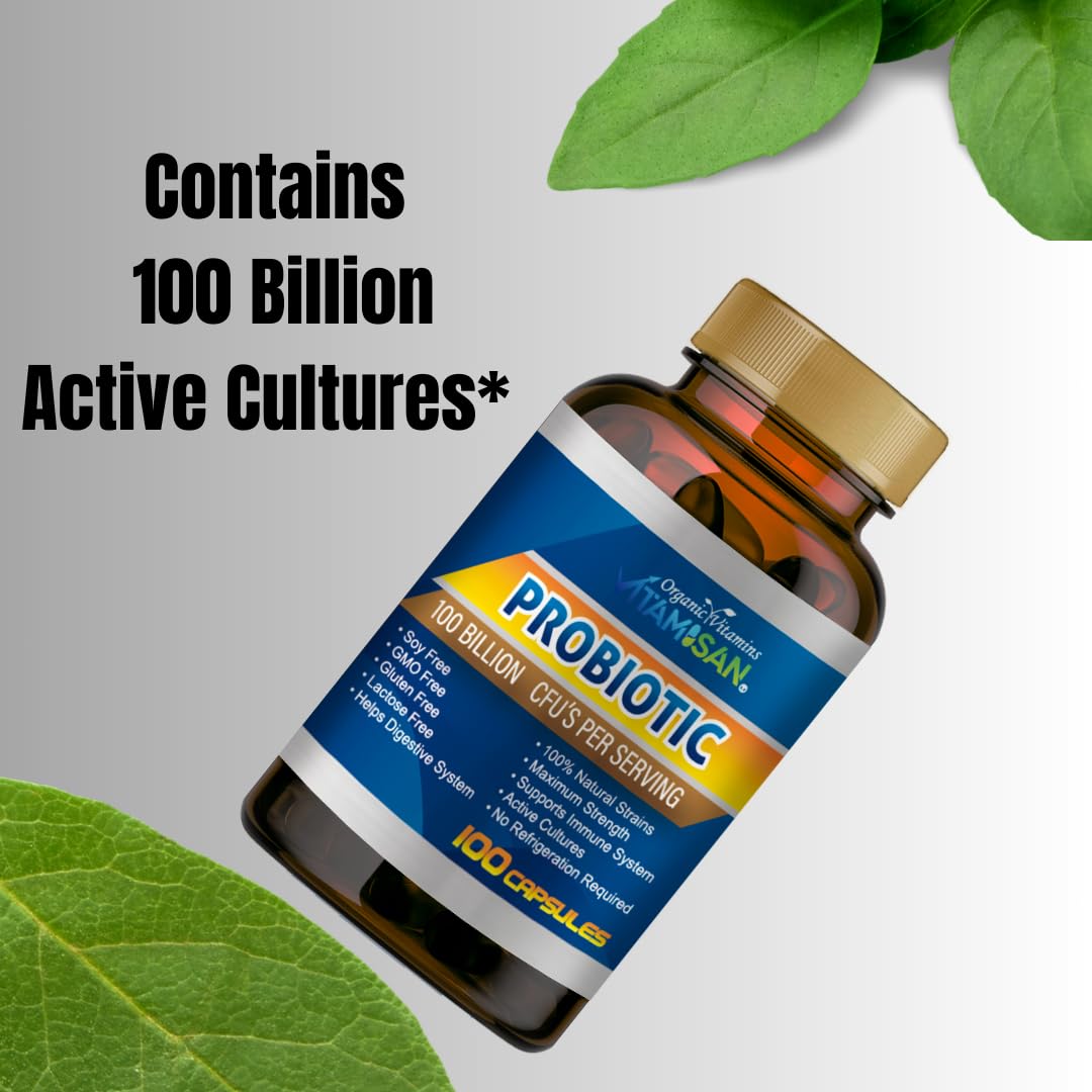 Generic Probiotic Supplement Capsule, 300 Capsules