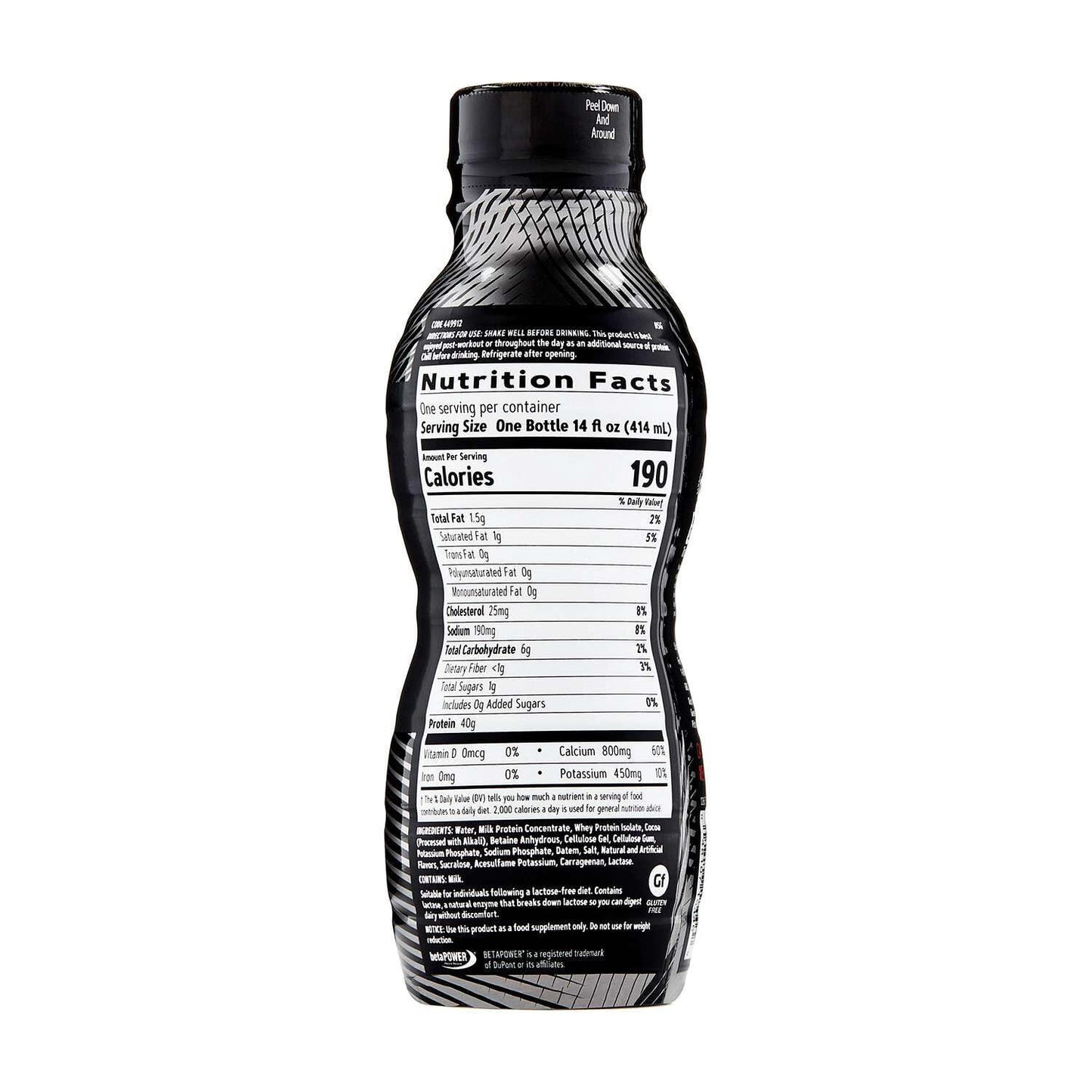 GNC AMP Wheybolic 40 Protein Powder, Chocolate, 12 Bottles