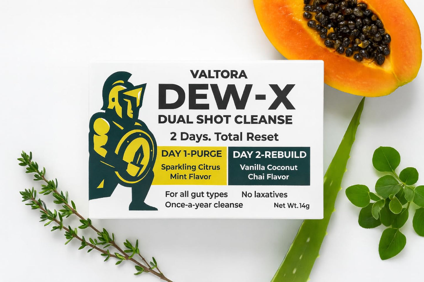VALTORA Dew X Herbal Digestive Support – Plant-Based Gut Balance Formula – 2-Day System Tablets 2