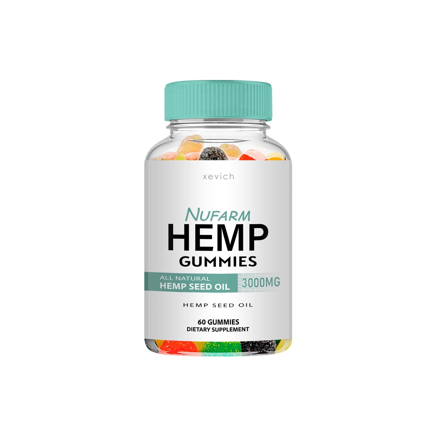 Xevich Hemp Gummies 60 Count