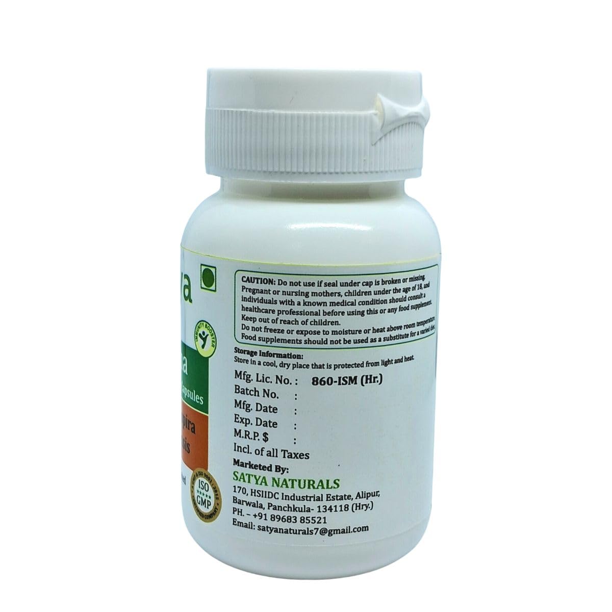 Satya Naturals Spirulina Forte Capsules 500 mg, 240 Capsules