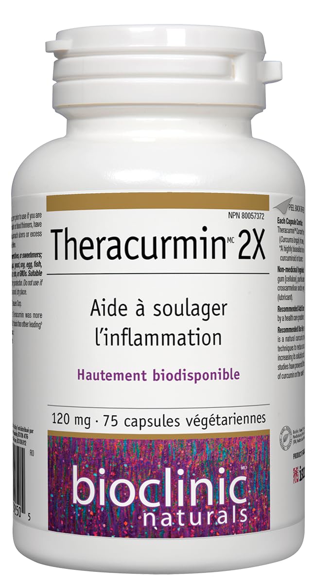 Bioclinic Naturals Theracurmin 2X 120mg Capsule, 75 Count