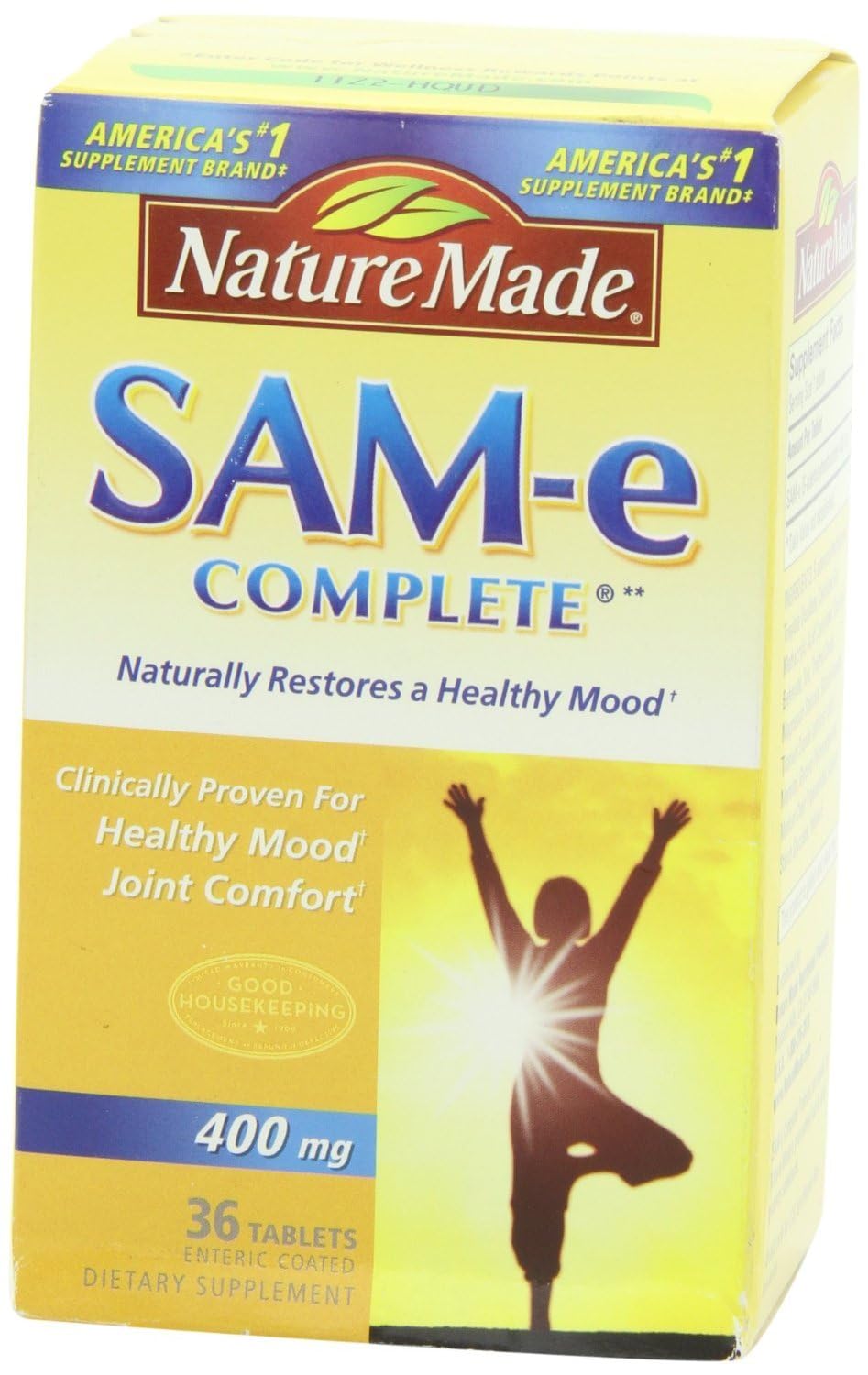 Nature Made Sam-e Complete 400-mg Tablets 72