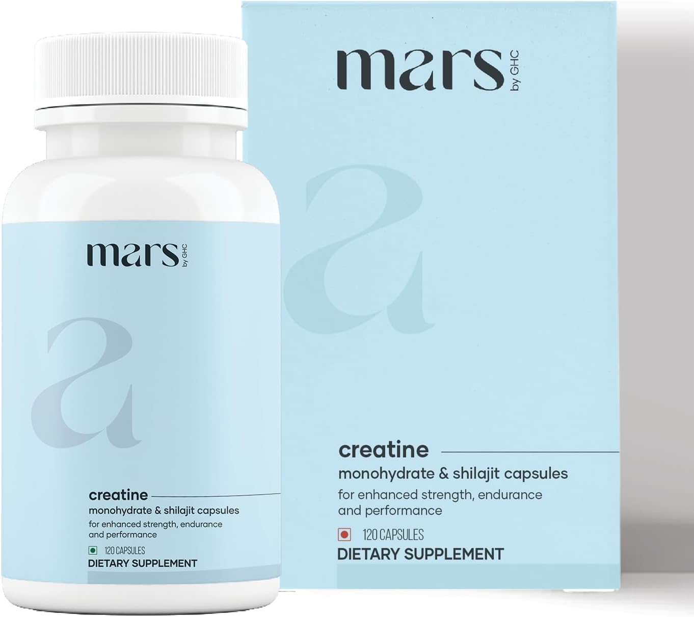 Mars by GHC Micronized Creatine Monohydrate Capsules, 120 Count