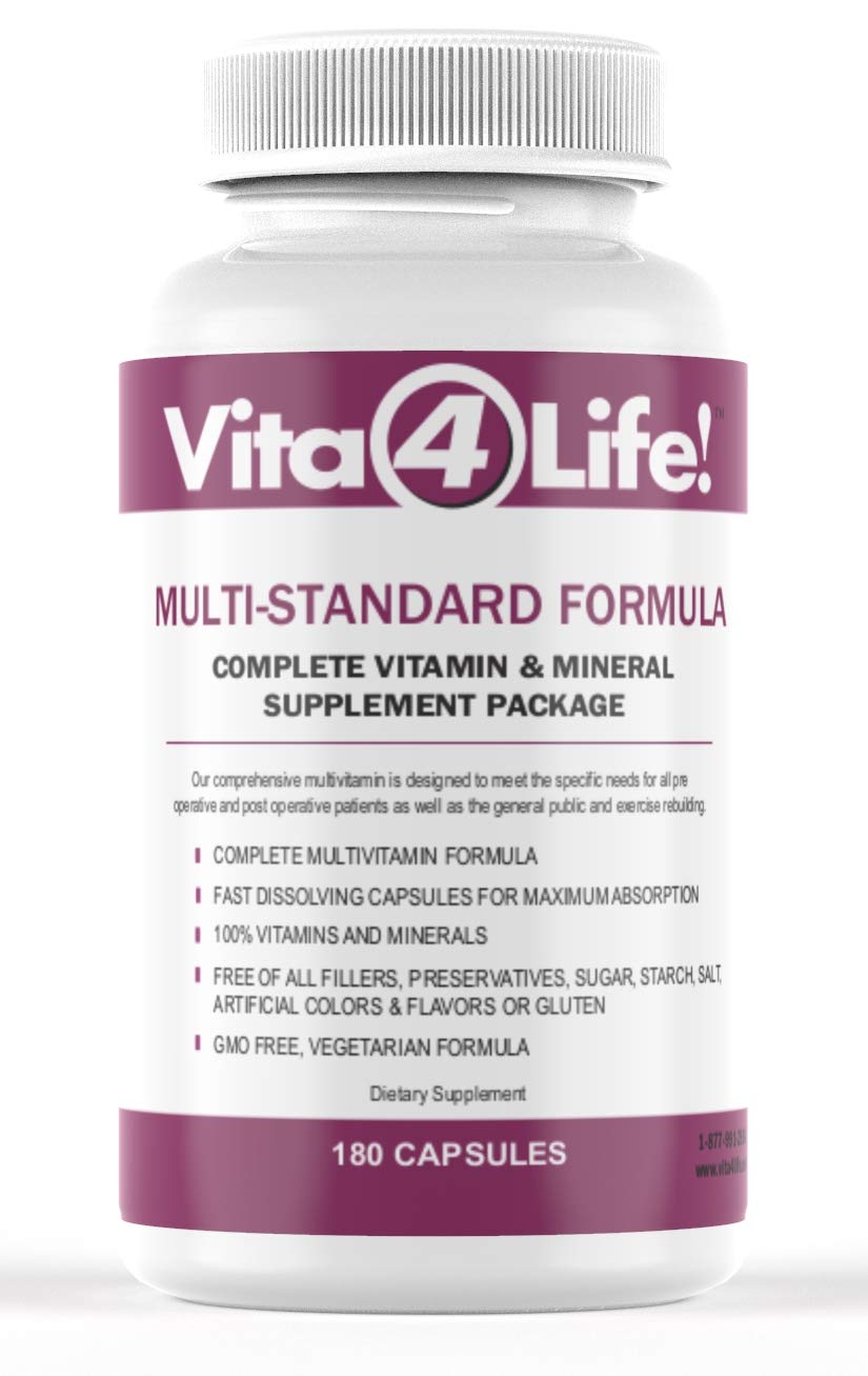 Vita4Life Bariatric Multivitamins Multi-Standard Formula Capsule, 180 Count