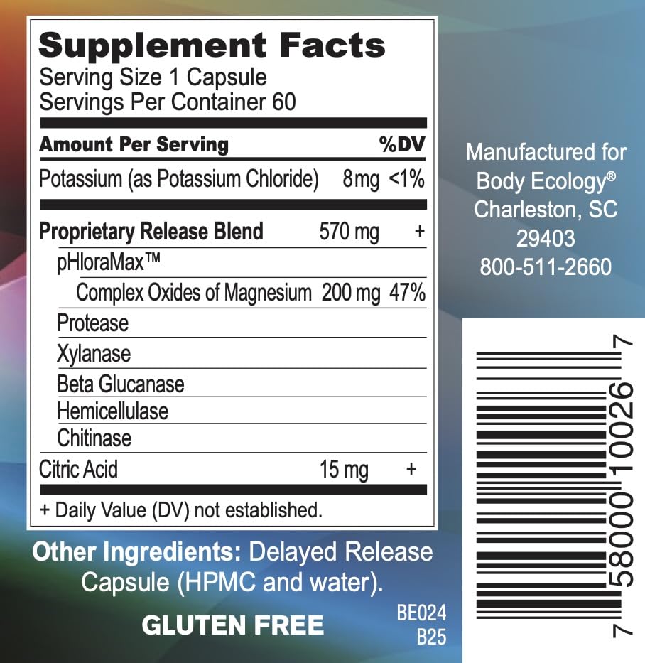 Bodycology Bio CLR Multi-Enzyme Digestive Supplement Capsule, 60 Count