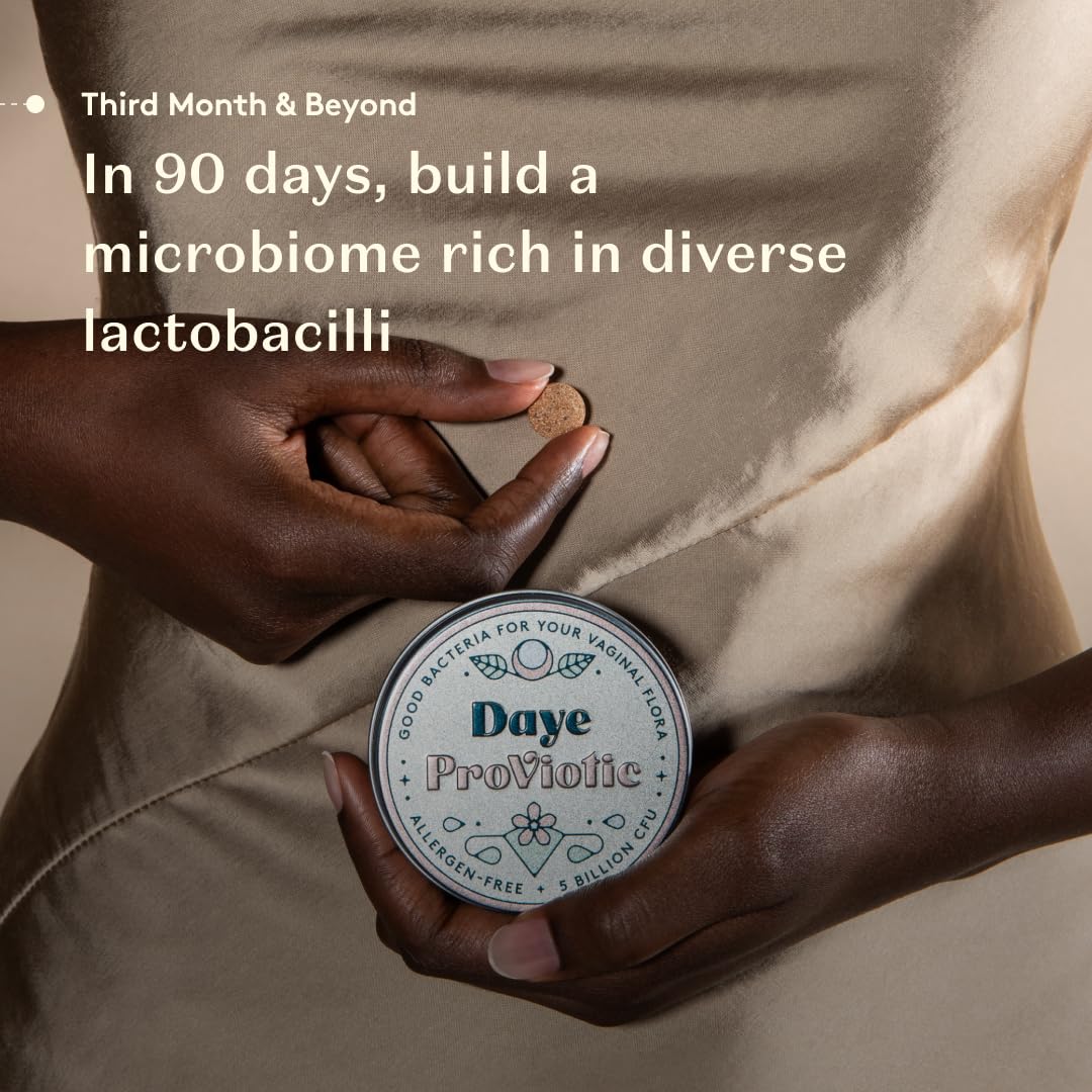 DAYE ProViotics: Lactobacillus plantarum GLP3 for Women's Vaginal & Gut Microbiome, 30 Tablets
