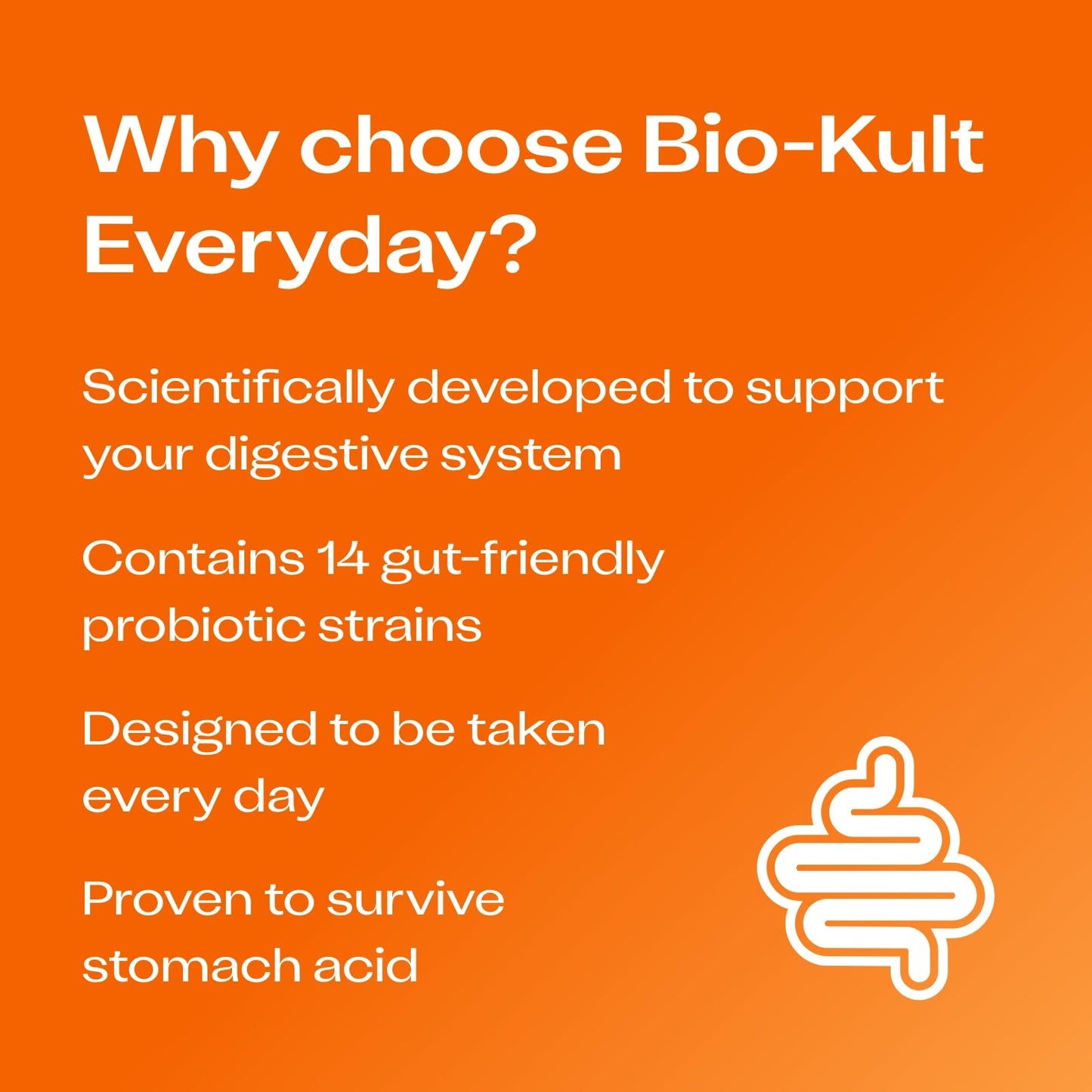 Bio-Kult Gut Health Probiotic Supplement Capsules 60 Count