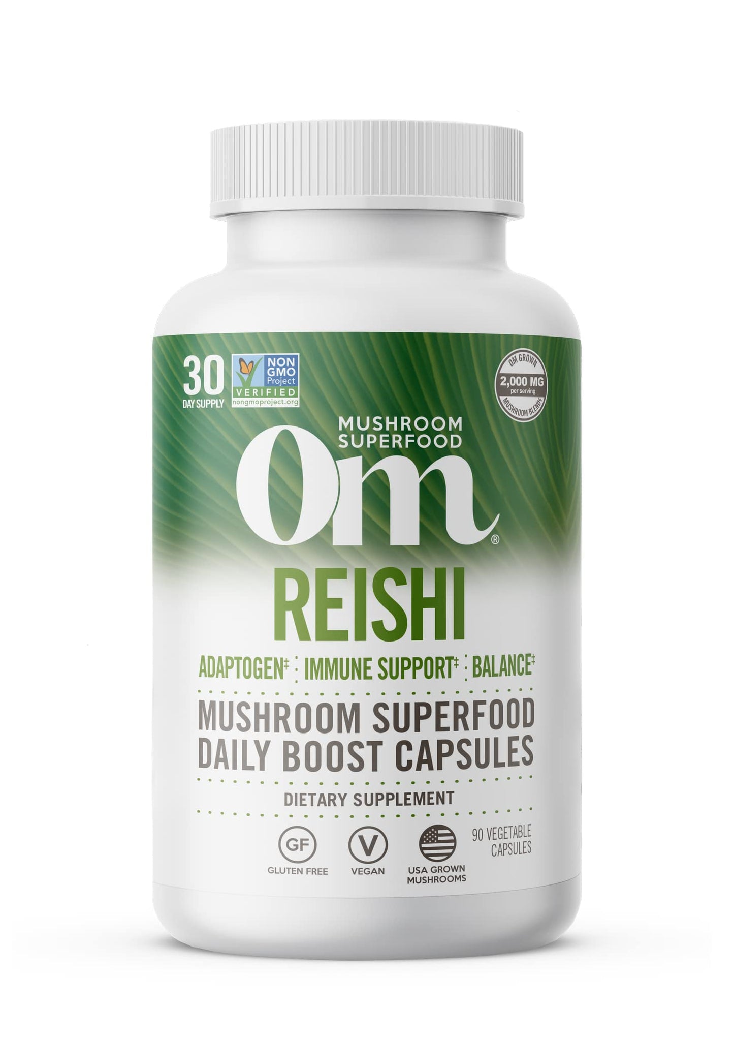 OM MUSHROOM SUPERFOOD Reishi Mushroom Capsule 90 Count