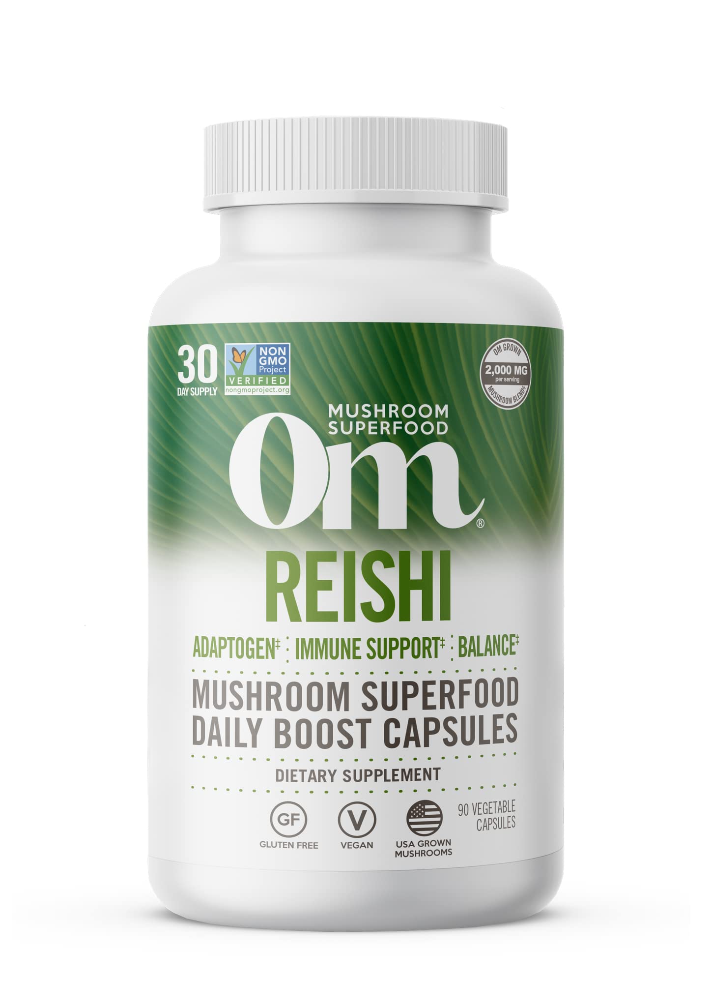 OM MUSHROOM SUPERFOOD Reishi Mushroom Capsule 90 Count