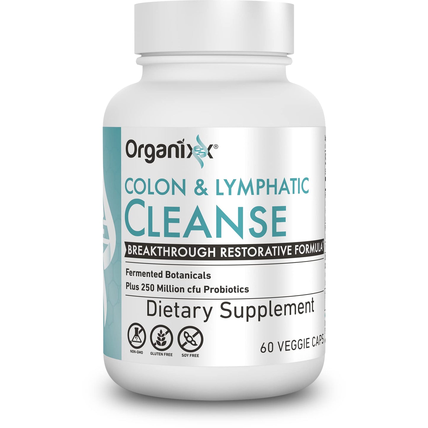 Organixx Lymphatic & Colon Cleanse Supplement 60 Capsules