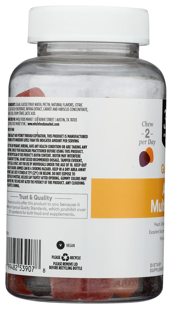 365 by Whole Foods Market Adult Multivitamin Gummy 120 Count