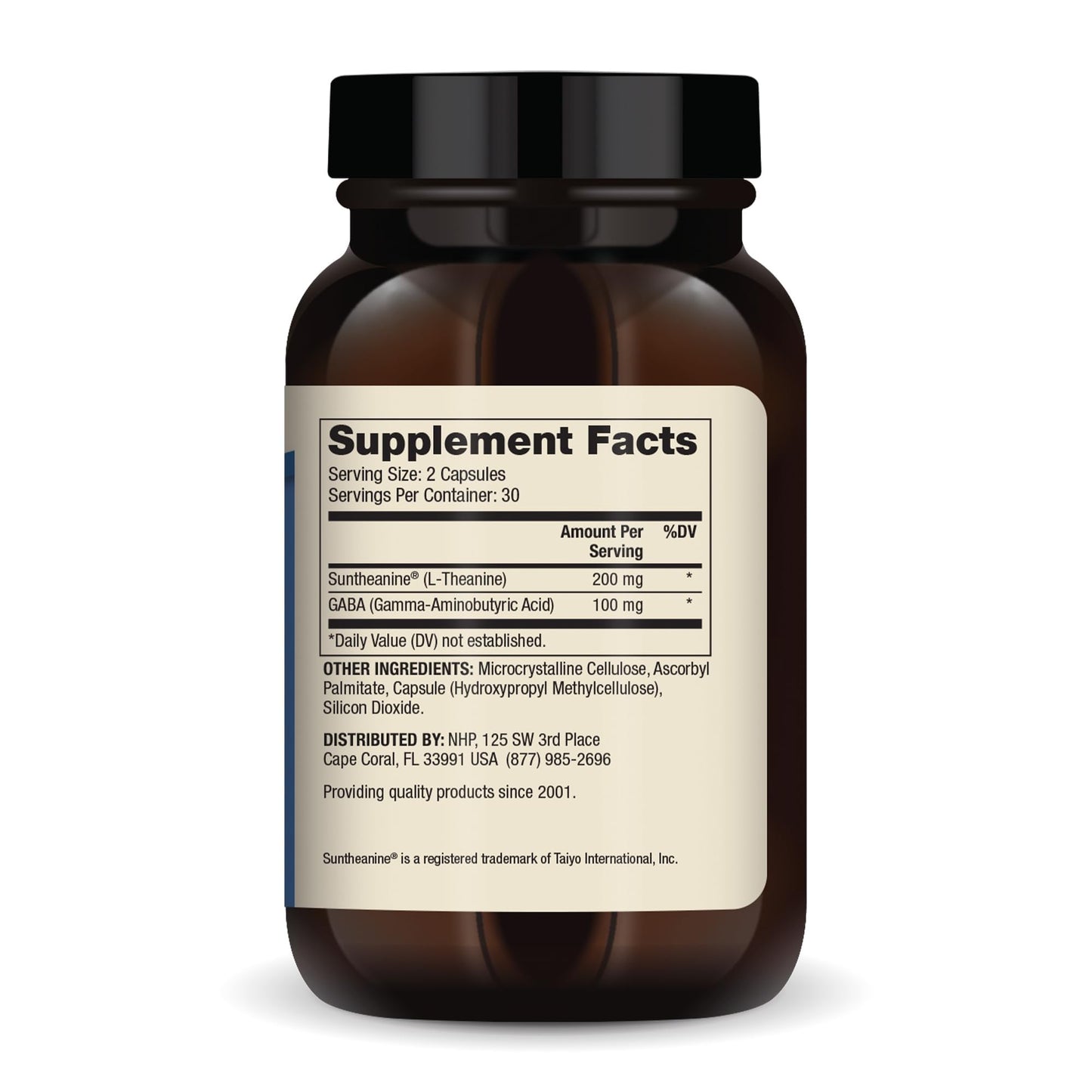 Dr. Mercola L-Theanine Plus GABA, 200 mg, 60 Capsules
