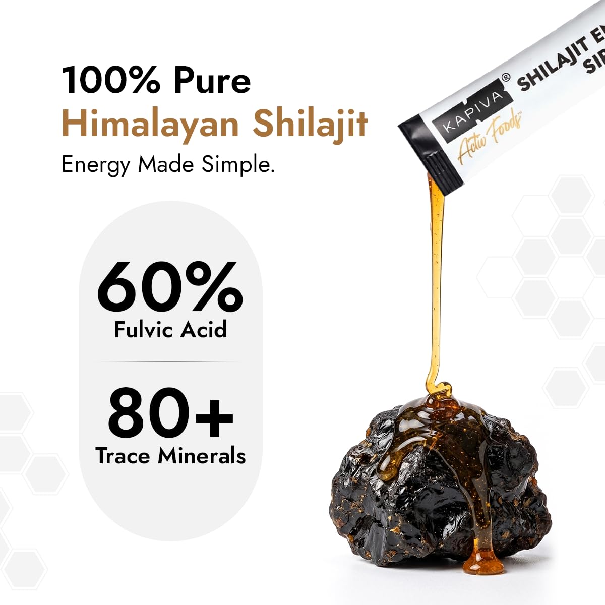 Kapiva Shilajit Honey Sticks 1 Softgel
