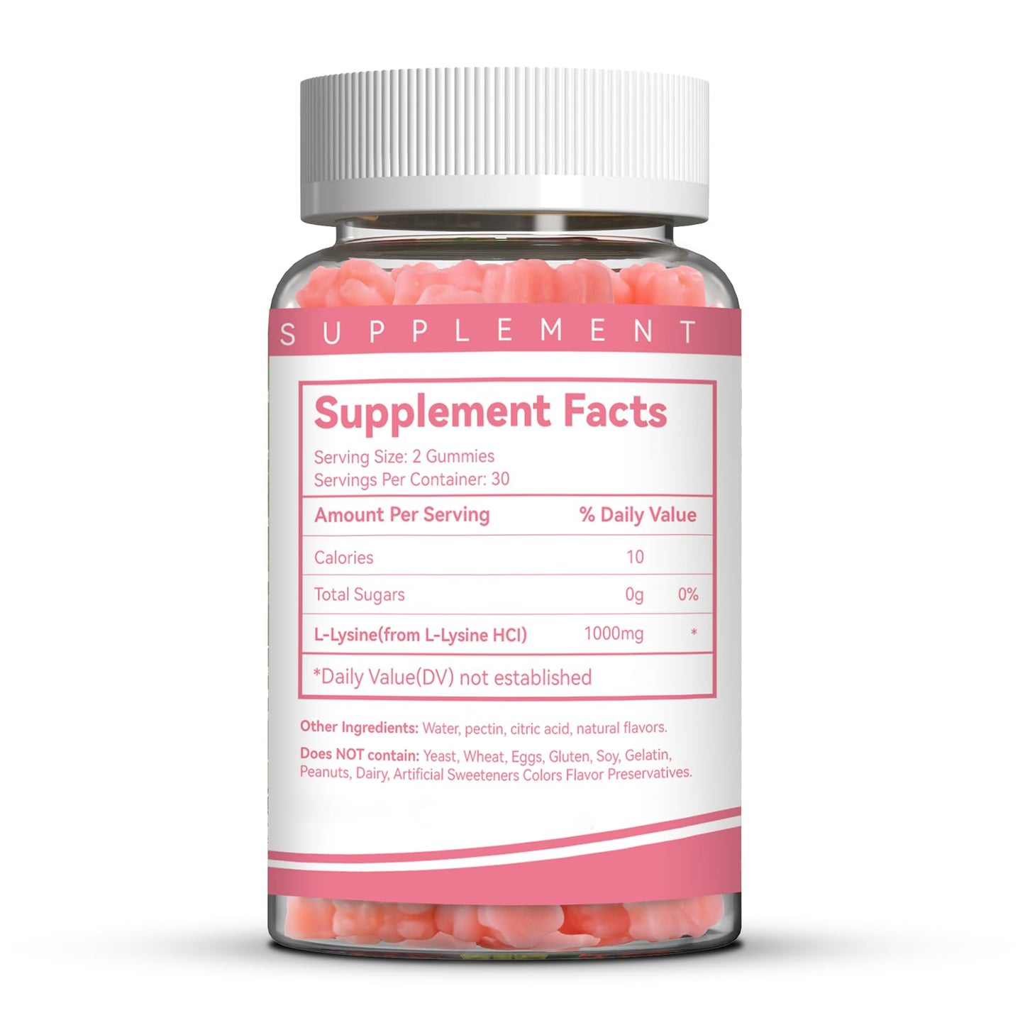 EAZGOO L-Lysine 1000mg Gummies, 60 Count