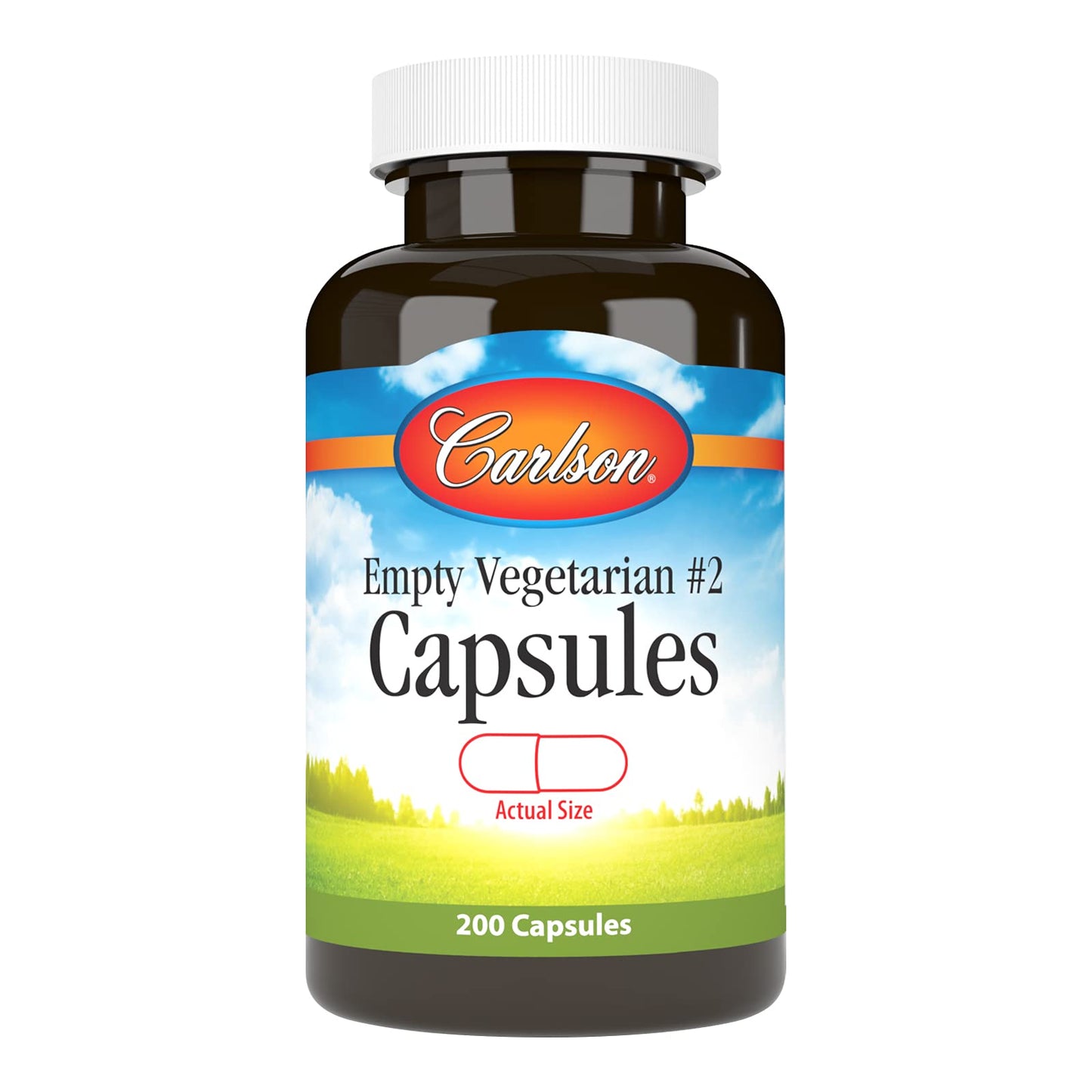 Carlson Empty Vegetarian #2 Small Capsules Capsule 200 Count