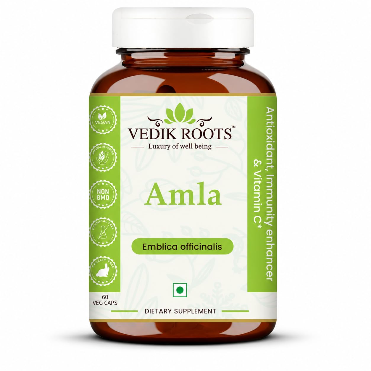 VEDIKROOTS Amla Capsule, 1 Count