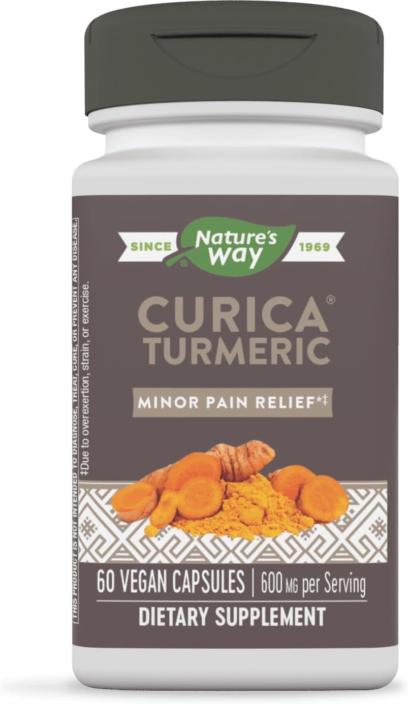 Nature's Way Curica Turmeric Bioavailable Curcumin Capsules 60 Capsules