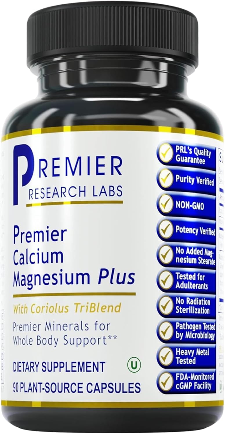 Premier Research Labs Calcium Magnesium Plus 90 Capsules