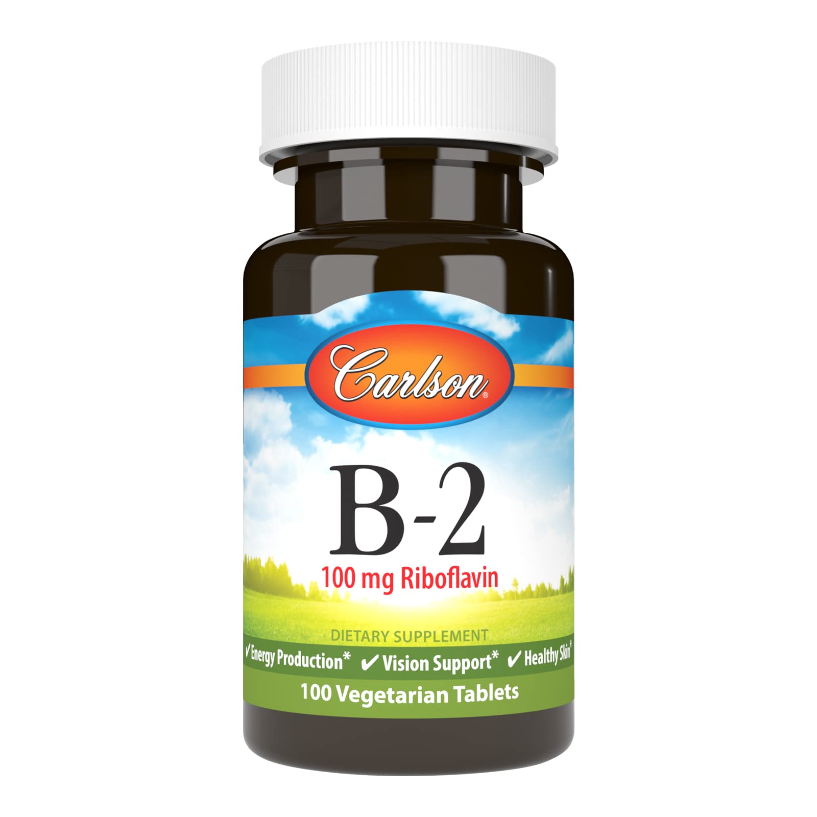 Carlson B-2 Riboflavin 100 mg Tablets, 100 Count