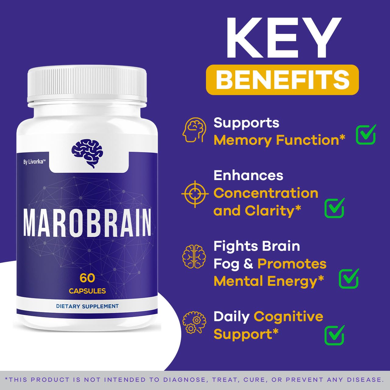 LIVORKA Marobrain Capsules 120 Capsules