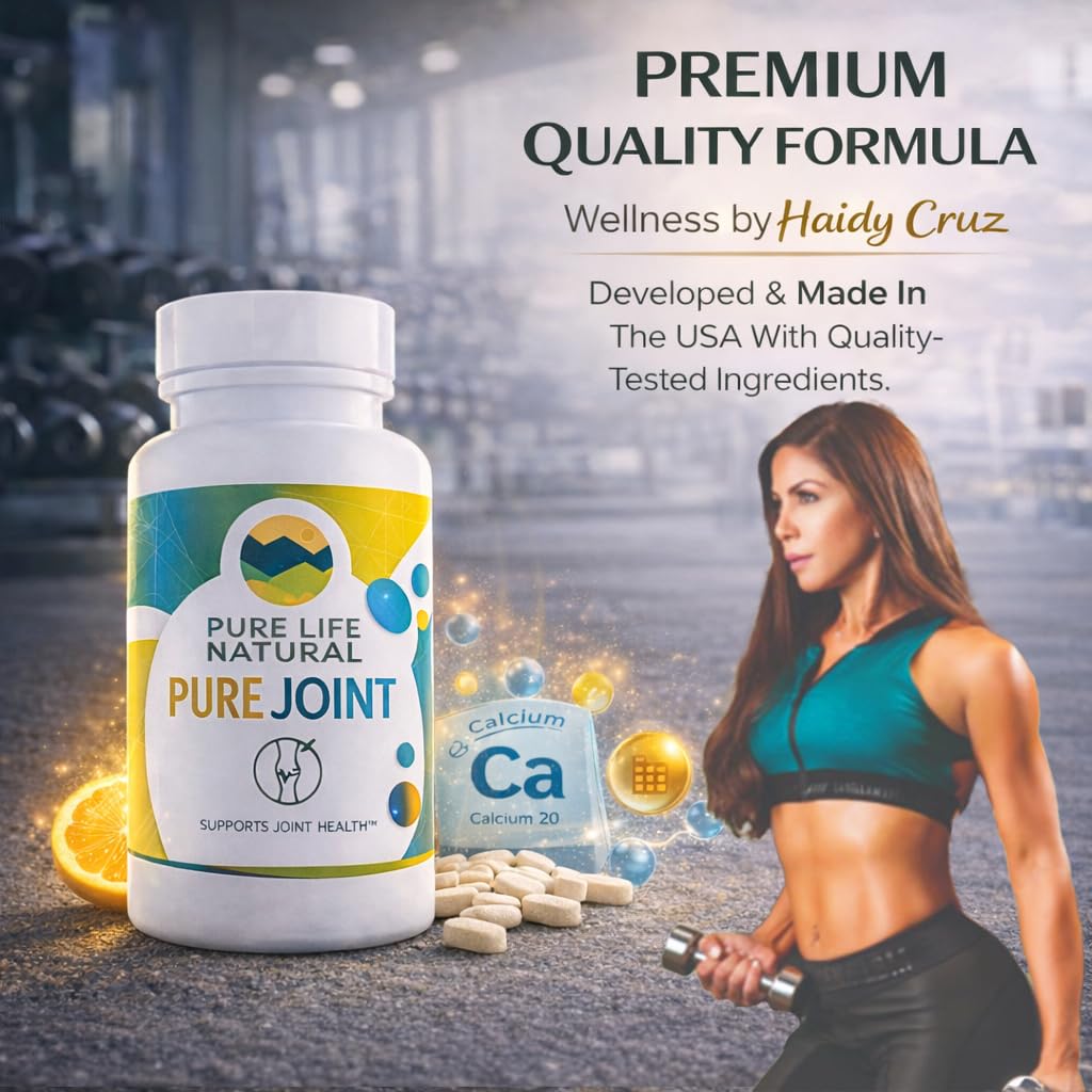PURE LIFE NATURAL Pure Joint Glucosamine Chondroitin MSM Joint Support Supplement – Joint Mobility & Cartilage Support, 90 Tablets