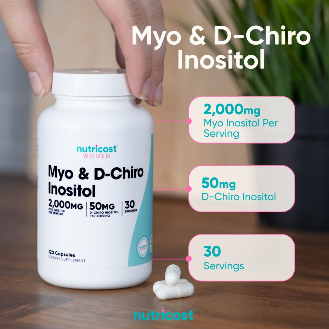 Nutricost Myo Inositol & D-Chiro Inositol for Women 120 Capsules