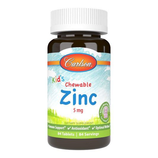 Carlson Kid's Chewable Zinc 5 mg, 84 Tablets