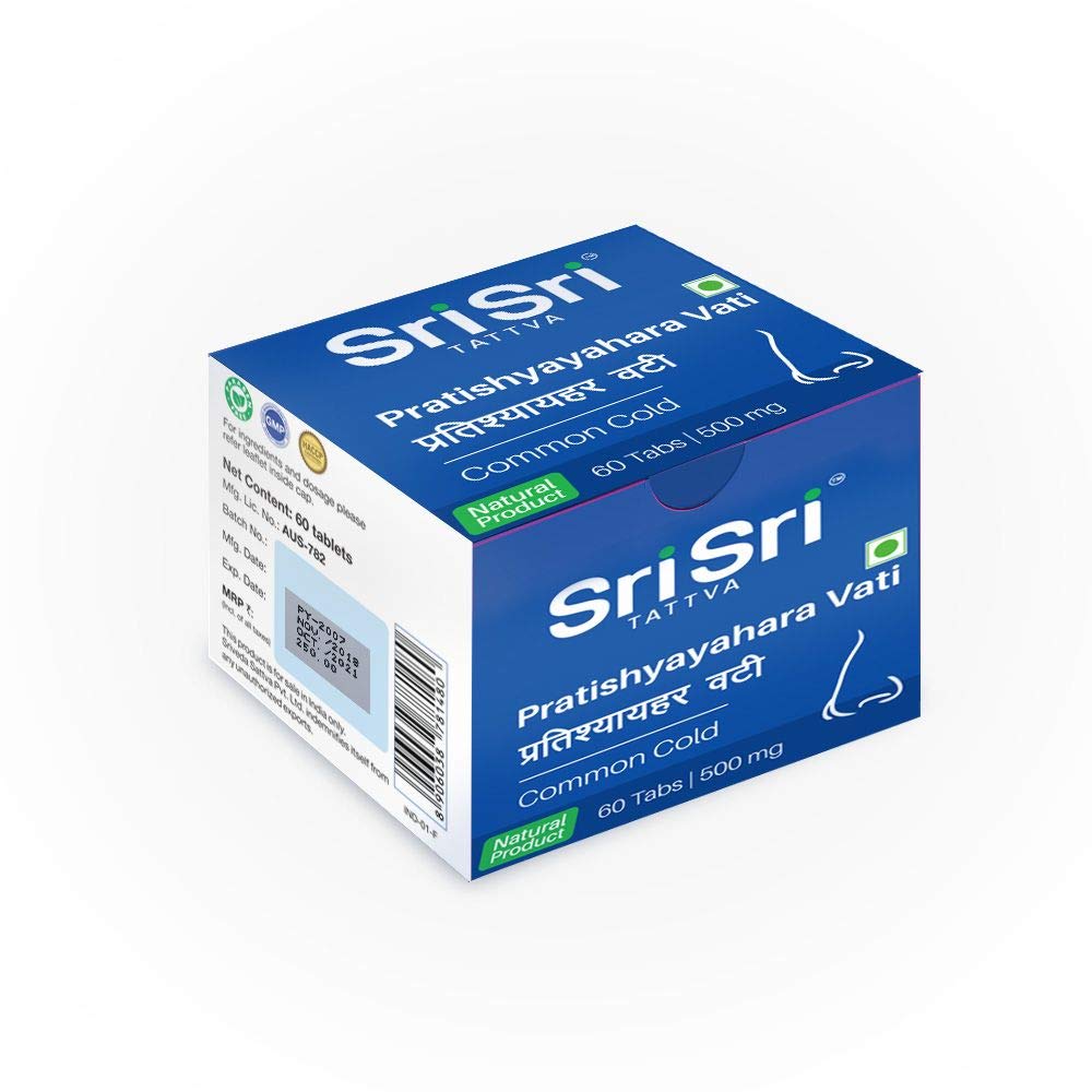 SRI SRI Sri Sri Tattva Pratishyayahara Vati 500mg Tablet, 120 Tablets