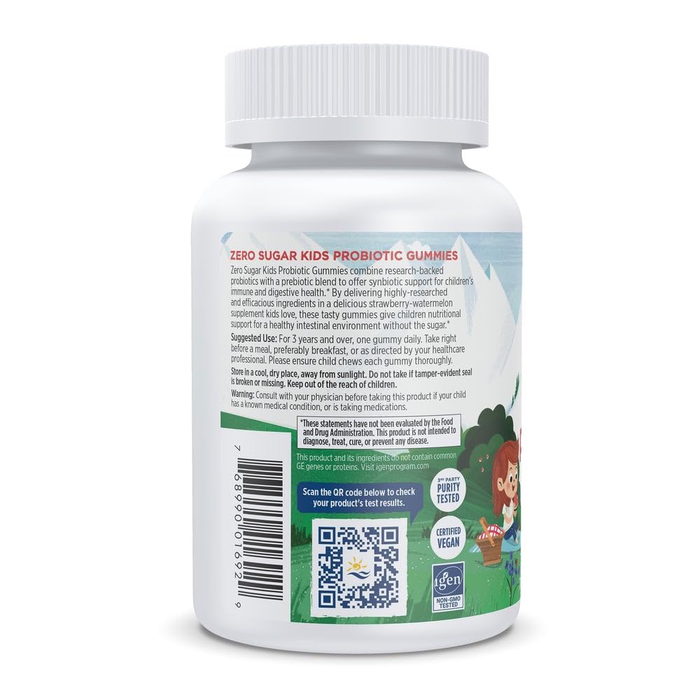 Nordic Naturals Zero Sugar Kids Probiotic Gummies, 30 Count
