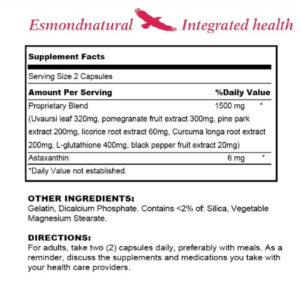 Esmond Natural Skin Whitening Capsule, 60 Capsules