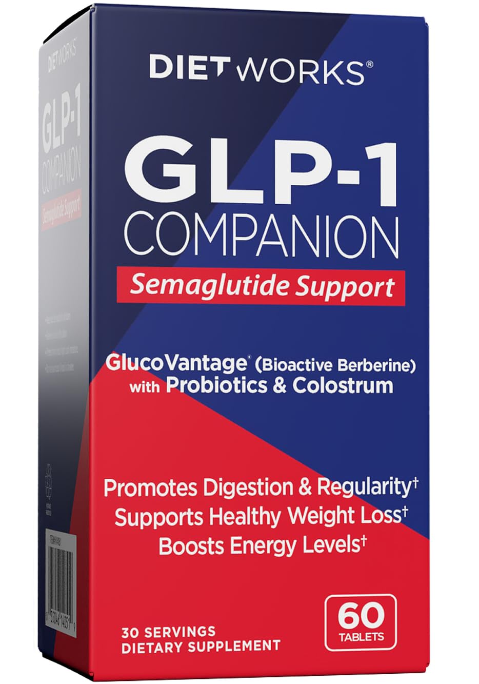 DietWorks GLP-1 Companion Semaglutide Support Tablet, 60 Tablets