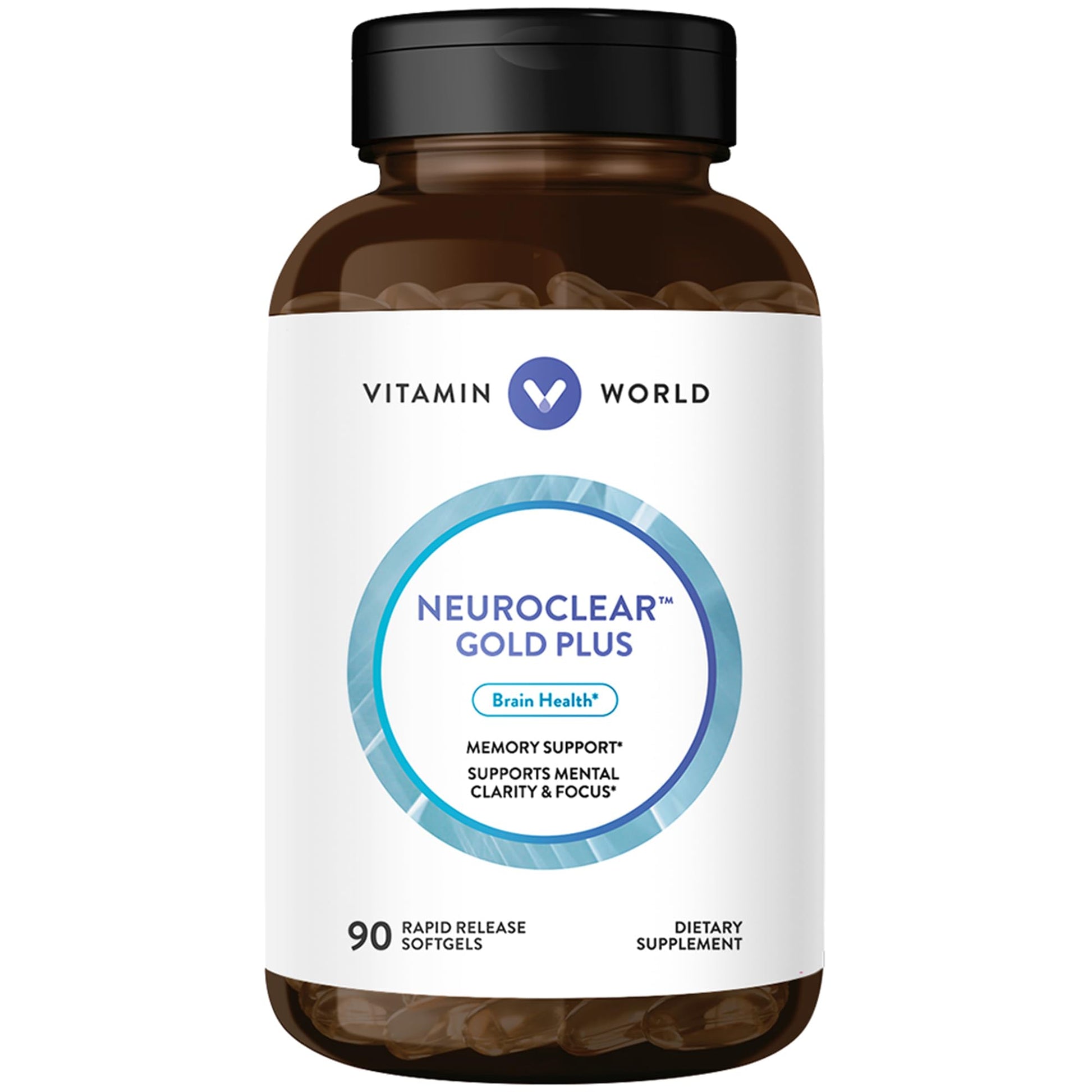 Vitamin World NeuroClear Gold Plus Softgels, 90