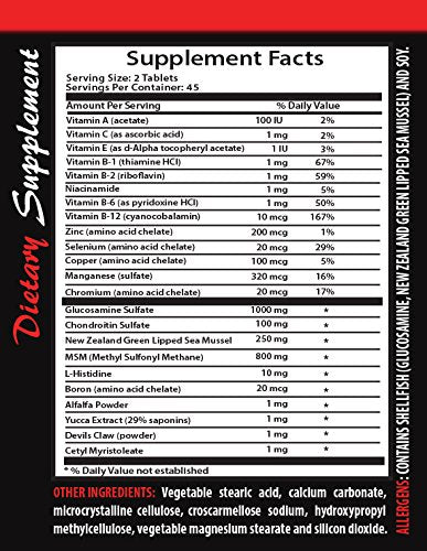 VIP Supplements Joint Matrix Complex 2170 MG Tablet, 1 Count
