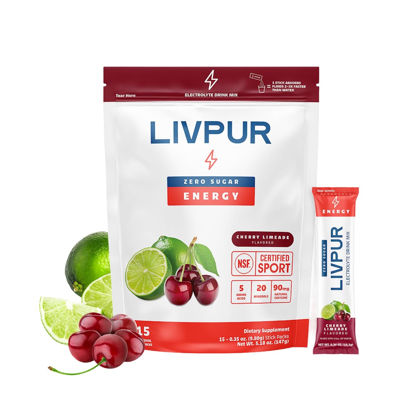 LivPur Nutrition Energy Electrolyte Mix Powder 5.2 Ounce