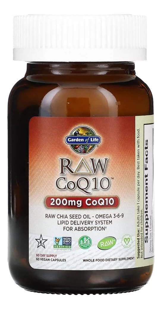 Garden of Life CoQ10 200mg Capsule, 60 Capsules