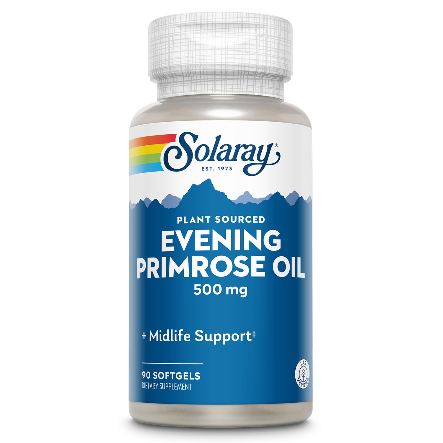 SOLARAY Evening Primrose Oil 500mg Softgels, 90 Count