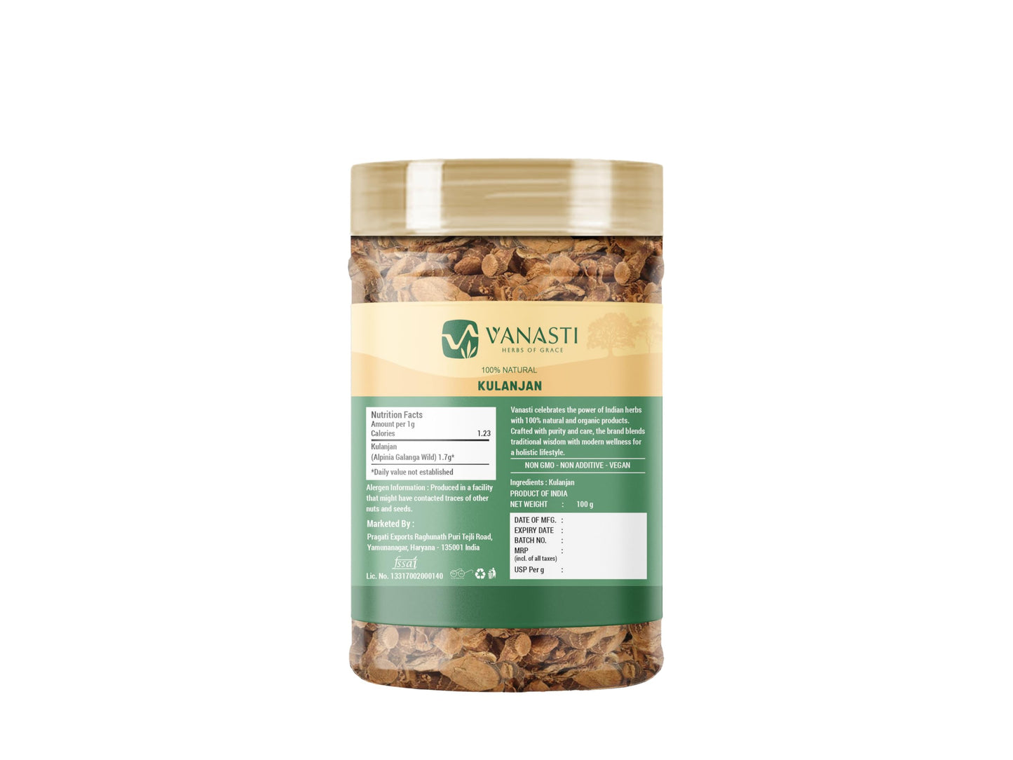 VANASTI Kulanjan Powder 3.52 oz