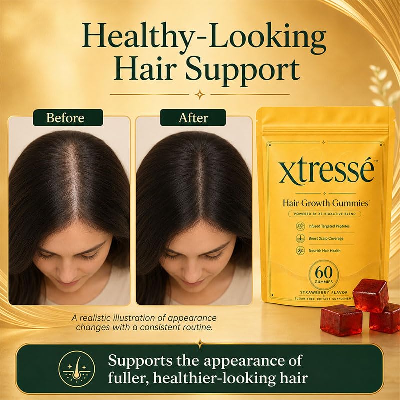 Skinclean Xtresse Hair Growth Gummies 60 Count