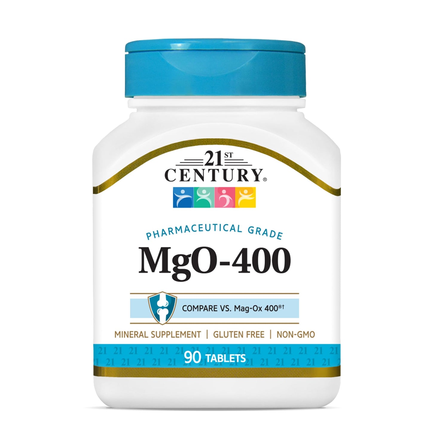 21st Century MgO 400 mg Tablets, 90 Count
