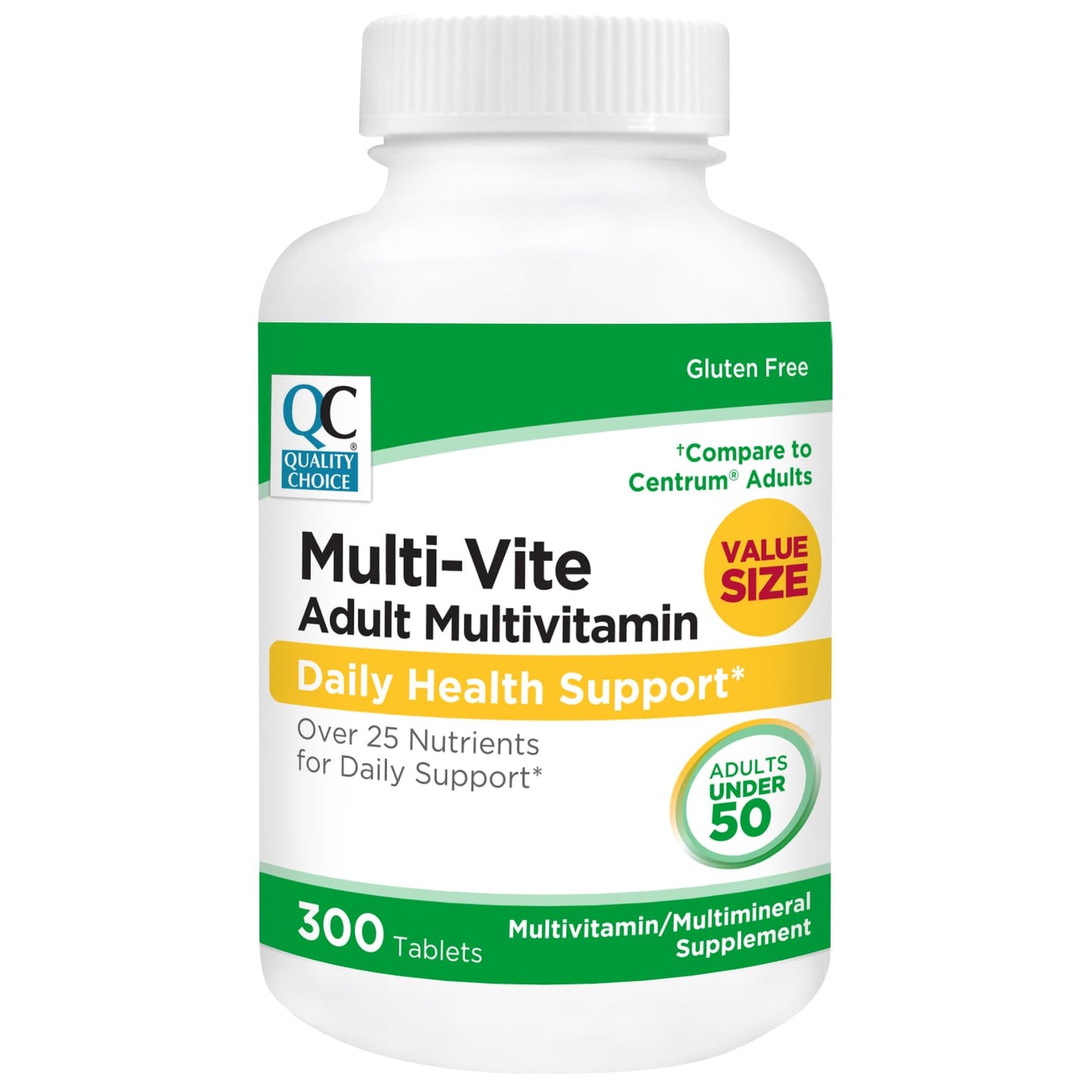 Quality Choice Multi-Vite Adult Advanced Multivitamin 300 Tablets